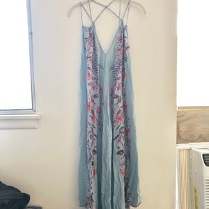 Free People || floral midi dress